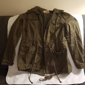 Forever 21 Sylish olive green military jacket